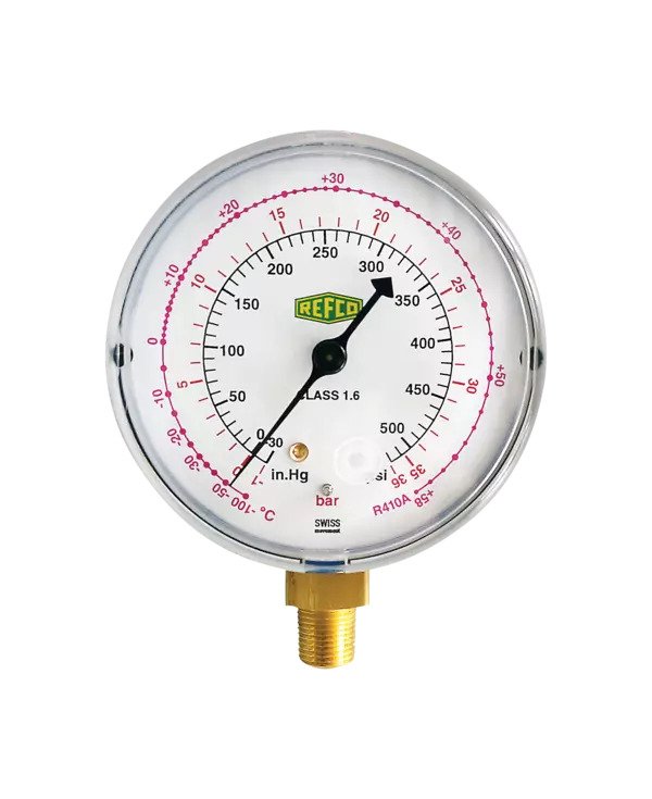 Pressure gauge LP M2-250-DS R22/134/404, 7462426 Refco