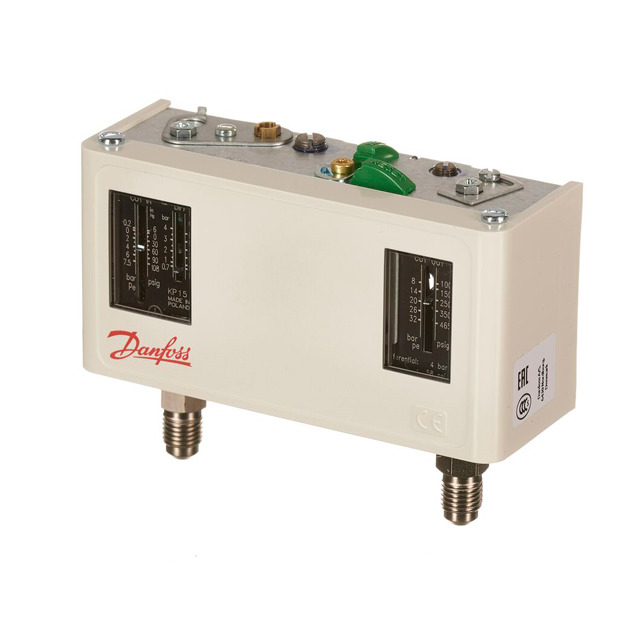 Presostat duo KP15 auto/manual reset Danfoss