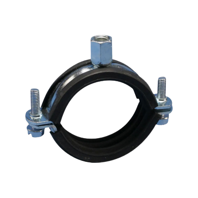 Objímka 59-63mm s čiernou vložkou DÄMMGULAST®, M8/M10, 2" (59-63 mm), žiarovo zinkovaná 