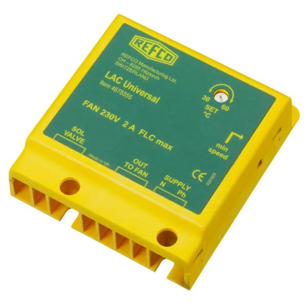 Elektronický regulátor pre vonkajšie ventilátory 30–60 °C, 230 V 50 Hz 4678555 Refco