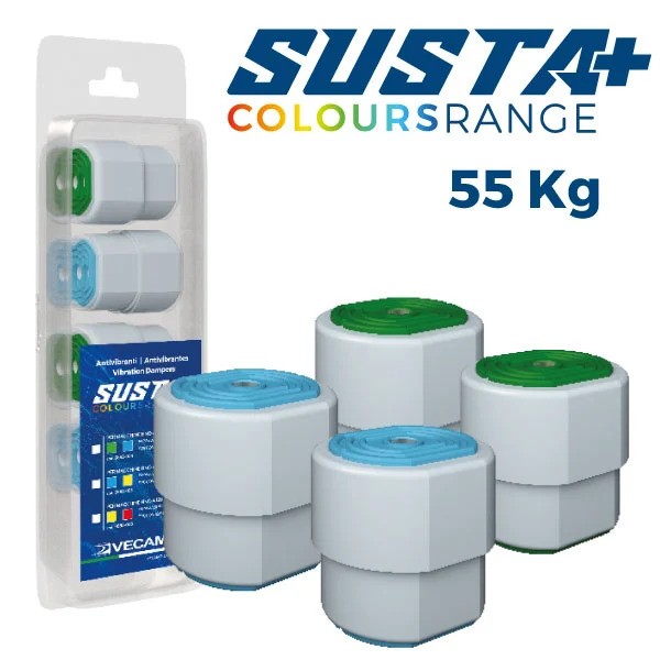 Anti-vibration silent block SUSTA+ for outdoor unit up to 55 KG with Vecamco housing