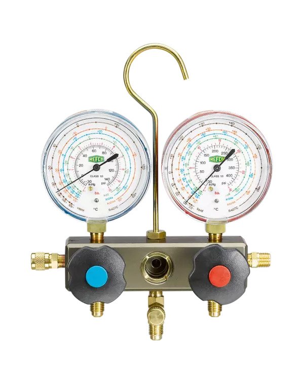 Manometrický mostík - analógový SM2-8 R134a/22/404A/407C Refco