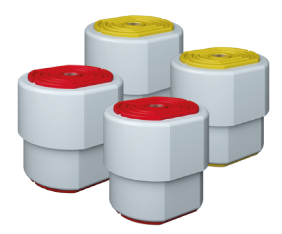 Anti-vibration silent block SUSTA+ for outdoor unit up to 120 KG with Vecamco housing