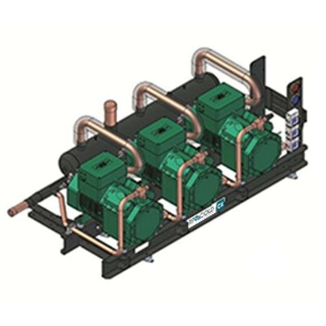 Združená jednotka s Bitzer kompresormi  kapotovaná  KX-3X4GE-23Y  R404A  K3BL254Z4B02 Rivacold